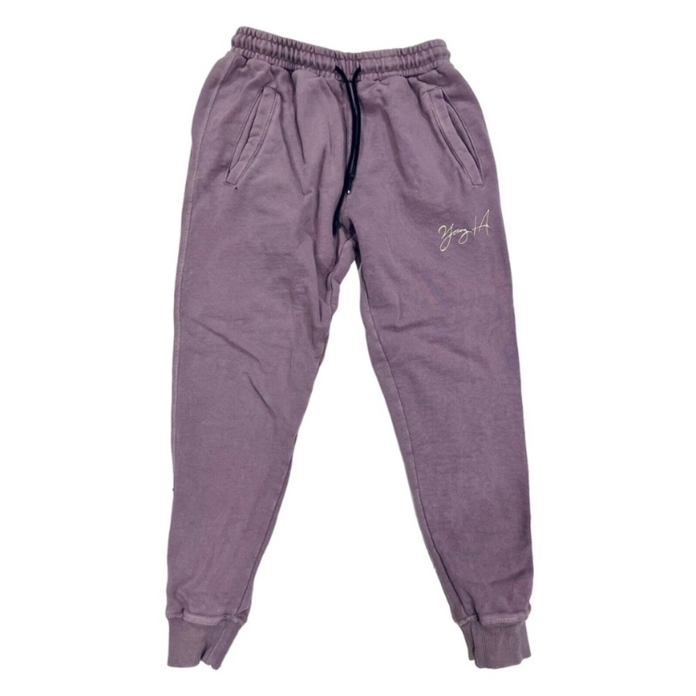 YoungLA  gin and juice purple acid wash vintage joggers, thick cotton S